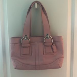 Pink Leather Coach Purse